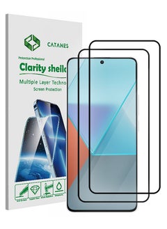 Buy 2 Pack For Xiaomi Redmi Note 13 Pro Screen Protector Tempered Glass with 9H Hardness Anti-Scratch Glass flim Premium HD Clarity in UAE