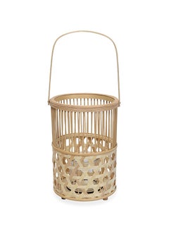 Buy Bamboo Rattan Lantern, Natural - 37 cm in UAE