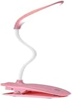 اشتري Desk Lamp USB Led Table Lamp 16 LED Table Lamp with Clip Bed Reading Book Light LED Desk Lamp (Pink) في مصر