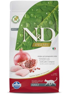 اشتري N&D Grain Free Chicken and Pomegranate Adult Cat Food, 1.5 kg في الامارات