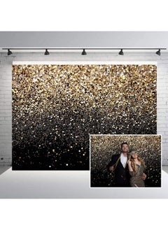 Buy 7X5Ft Gold Glitter Paint Backdrop For Photography Astract Golden Bokeh Starry Sky Wedding Adult Baby Children Family New Year Party Decorations in UAE