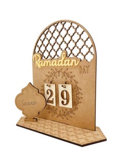 اشتري تقويم قدوم رمضان أيام العد التنازلي الخشبية 30 يومًا ديكورات المنزل ديكورات العيد لحفلات رمضان هدايا رمضان للأطفال ديكورات حرفية (إكليل) في الامارات