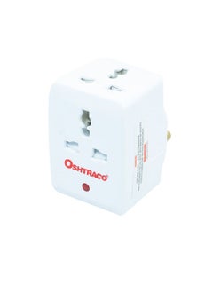 اشتري Oshtraco 15 Amp 3 Way Socket Adapter With Neon في الامارات