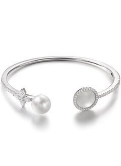 Buy APM Monaco White Nacre And Pearl Open Cuff for Women AB3402M in UAE