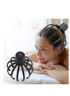 Buy Hands Free Electric Scalp Head Massager Three Speed Adjustable Octopus Claws Massager for Stress Relief for Athletes Drivers Elderly in Saudi Arabia