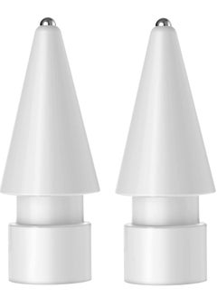 Buy Replacement Tips for Apple Pencil 1st & 2nd Gen - Fine Point Precision Nibs, No Wear Out, Light Grey 0.8mm, 2 Pack for Enhanced Control and Accuracy. in Saudi Arabia