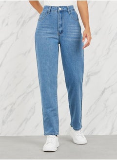 Buy High Rise Whisker Tapered Jeans in Saudi Arabia