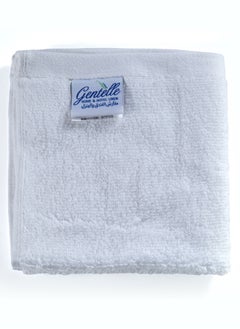 Buy Face Towel 31x31cm White 625GSM Plain in Saudi Arabia