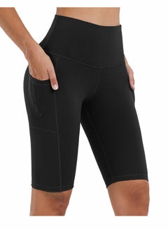 Buy Women's High Waisted Biker Shorts Biker Shorts for Women High Waisted Tummy Control Soft Shorts for Yoga, Running, Workout Athletic L yards in UAE