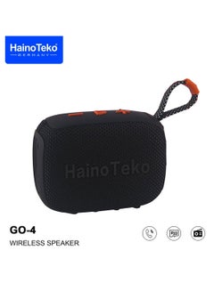 Buy Haino Teko Germany GO 4 Portable Mini Bluetooth Wireless Speaker For Indoor and Outdoor Black in UAE