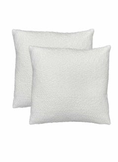 Buy Cushion Pillow Insert Soft and Comfortable Microfiber Cushion Insert, White 45*45cm Set of 6-Pieces. in Saudi Arabia