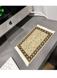 Buy 1pcs Coffee Mat Coffee Cup Mat Coffee Mug Mat Table Mat Mouse Pad 27x18 cm Dark Gold in Saudi Arabia