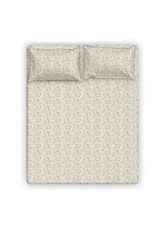 Buy Albany Single Bed Fitted Sheet Set 120X200+30 Cm/50X75+15 Cm Paisley Ochre (ANU-DUB-031 A) in UAE