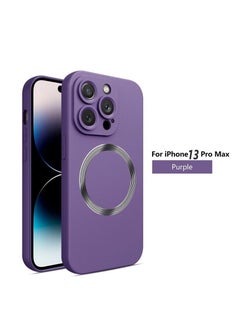 Buy iPhone 13 Pro Max Case, Protective Magsafe Soft TPU Case for Apple iPhone 13 Pro Max 6.7" Purple in UAE