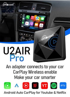 Buy Ottocast U2 Air Pro Wireless CarPlay Apple Adapter for OEM Wired CarPlay Car Play Accessories in Saudi Arabia