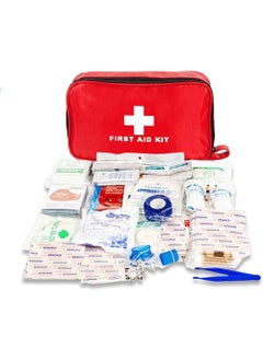 اشتري First Aid Kit,184 Pcs Travel Emergency Survival Kits Portable Outdoor Survival Disaster Earthquake Emergency Bags Big Capacity Home Car في الامارات