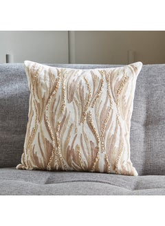 Buy Petra Embroidered Filled Cushion 45 x 45 cm in UAE