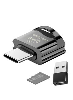 Buy Card Reader, USB C TF Card Reader, USB C to TF Memory Card Reader with USB C to USB Adapter Compatible with MacBook, Laptops, Android Phones in Saudi Arabia