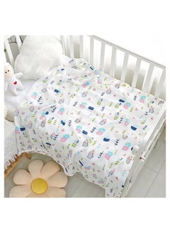 اشتري 100% Cotton Two Layers Muslin Gauze Baby Security Blanket Plush-Hug Quilt في الامارات