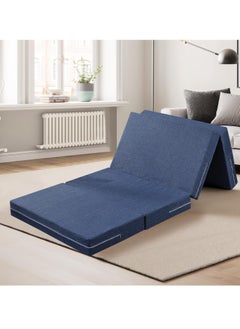 Buy Folding Mattress Thick Medical Foam Mattress Topper 4 Folding Guest Mat Portable Mattress with Breathable Washable Cover for Single Bed Floor Camping Playroom Nap in UAE