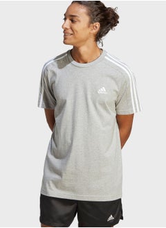 Buy 3 Stripe Essential Single Jersey T-Shirt in UAE