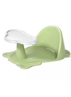 Buy Baby Bath Seat For Baby Kids Elephant Steering Bath Seat For Infants Kids Bathing Seat Contains 4 Suction Cups 1 Backrest Support New Born Bathing Mat For 0 To 3 Years Boys Girls Green in UAE