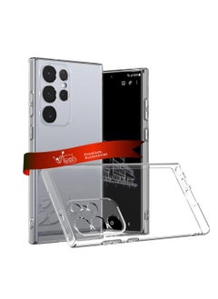 Buy TPU Soft Corners With Hard PC Case Cover For Samsung Galaxy S24 Ultra 5G 2024 Clear in UAE