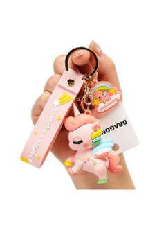 Buy Cute Keychain Gift - Unicorn Keychain Kawaii Accessories Key Chain Backpack Charms Car Keys Keychain for Kids Girls in Saudi Arabia