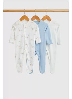 اشتري My First Woodland Baby Sleepsuits - 3 Pack في السعودية