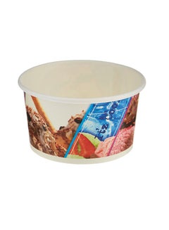 Buy Hotpack | Paper Ice Cream Cup 250Ml - 5 Pieces in UAE