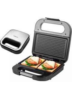 Buy SK-BBQ-132 Electric Grill & Sandwich Maker - 800W (Non-Stick Coating + Double Sided Heating) in Egypt