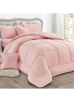 Buy HOURS Plain Comforter Set 4 Pieces single Size in Saudi Arabia