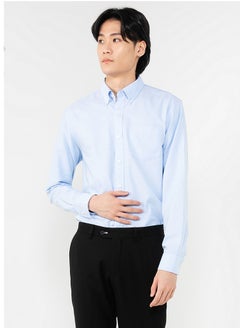 اشتري Men's Wrinkle Free Stripe Shirt  - Blue في السعودية