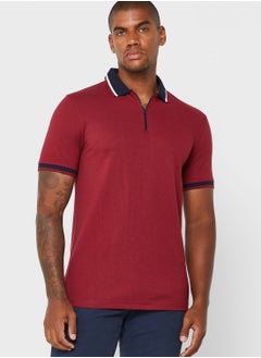 اشتري Zip Neck Polo Shirt في السعودية