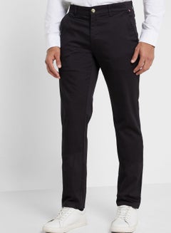 Buy Thomas Scott Men Mid-Rise Classic Slim Fit Trousers in UAE