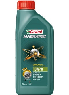 Buy Castrol magnetic engine oil viscosity grade 10W-40 volume of 1 liter in Saudi Arabia