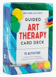 Buy Guided Art Therapy Card Deck 75 Activities To Explore Your Feelings And Manage Your Emotional Well in UAE