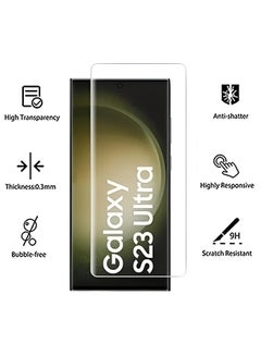 Buy 9D Nano Screen Protector For Samsung Galaxy S23 Ultra Full Edge-to-Edge Coverage Anti-Explosion Anti-Fingerprint From S-TOP in Saudi Arabia