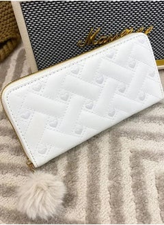 Buy Women's long embroidered heart-shaped wallet in Egypt