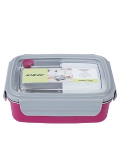 Buy Stainless Steel Lunch Box 800 ML – Leak-Proof, Portable Food Container for Adults & Kids in UAE