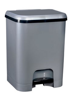 Buy Trash Bin with Pedal 20 L Grey Spanish in Saudi Arabia