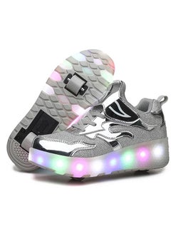 Buy LED Roller Shoes USB Charging Led Light Up Shoes Skates Shoes for Kids Boys Girls in Saudi Arabia