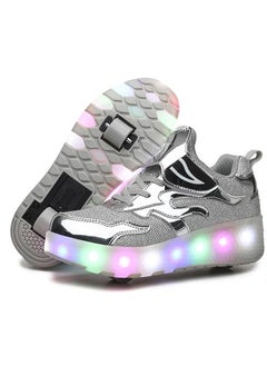 اشتري LED Roller Shoes USB Charging Led Light Up Shoes Skates Shoes for Kids Boys Girls في السعودية