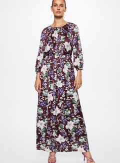 اشتري Puff Sleeve Floral Print Dress في الامارات