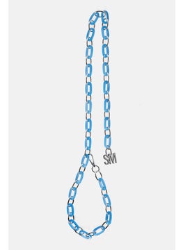 Buy Women Resin Chain Belt, Blue/Silver in Saudi Arabia