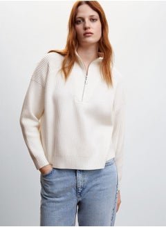 Buy V-Neck Knitted Sweater in Saudi Arabia