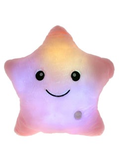 اشتري Unique Luminous Glowing Cushion Design LED Star Pillow Pink في الامارات