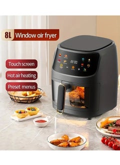 اشتري Air Fryer New 8L Large Capacity Visual Air Fryer Smart Touch Color Screen في السعودية