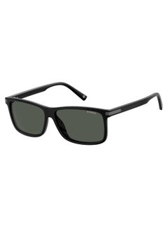 Buy Polarized Rectangular Eyewear Sunglasses PLD 2075/S/X    BLACK 59 in UAE