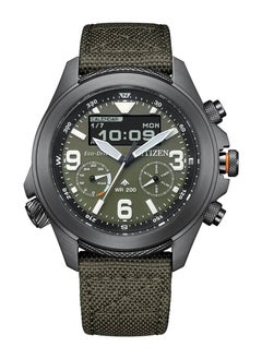 Buy Eco-Drive Analog+Digital Nylon Strap Men's Watch JV1005-02W in UAE